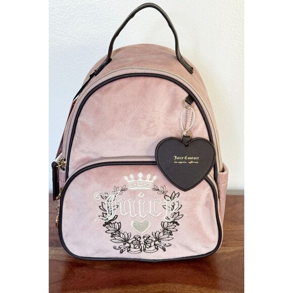 Juicy Couture Dusty Blush Pink Heritage Backpack NWT RARE FIND - Picture 1 of 11